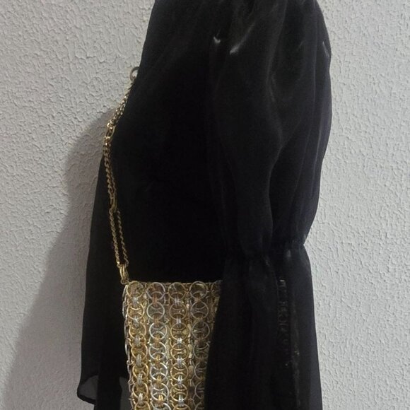 Authentic, Vintage Paco Rabanne for Walborg Metal Handbag, Purse, Evening, Alumi - Picture 6 of 13
